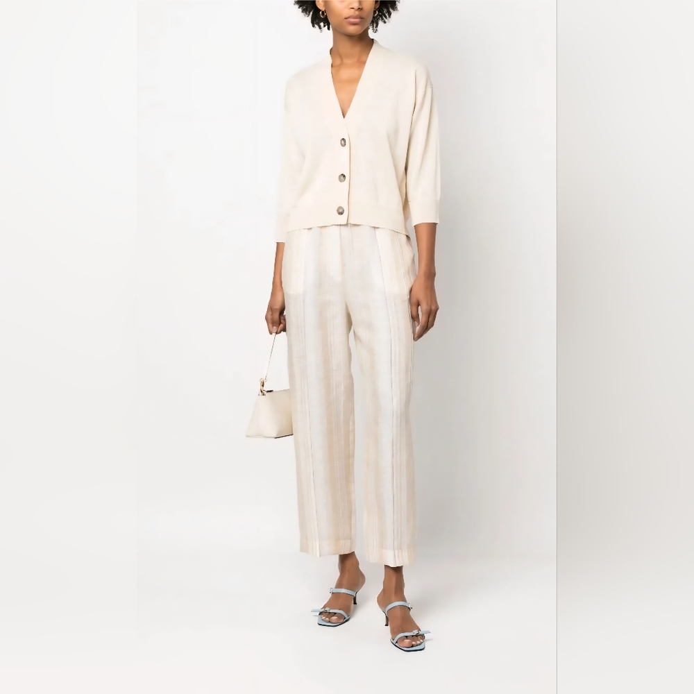 Peserico Cream Ankle Pants